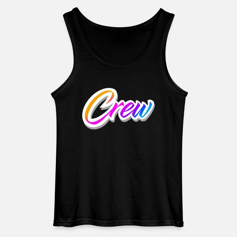 Crew Bunt - Gildan Männer Tank Top - Schwarz