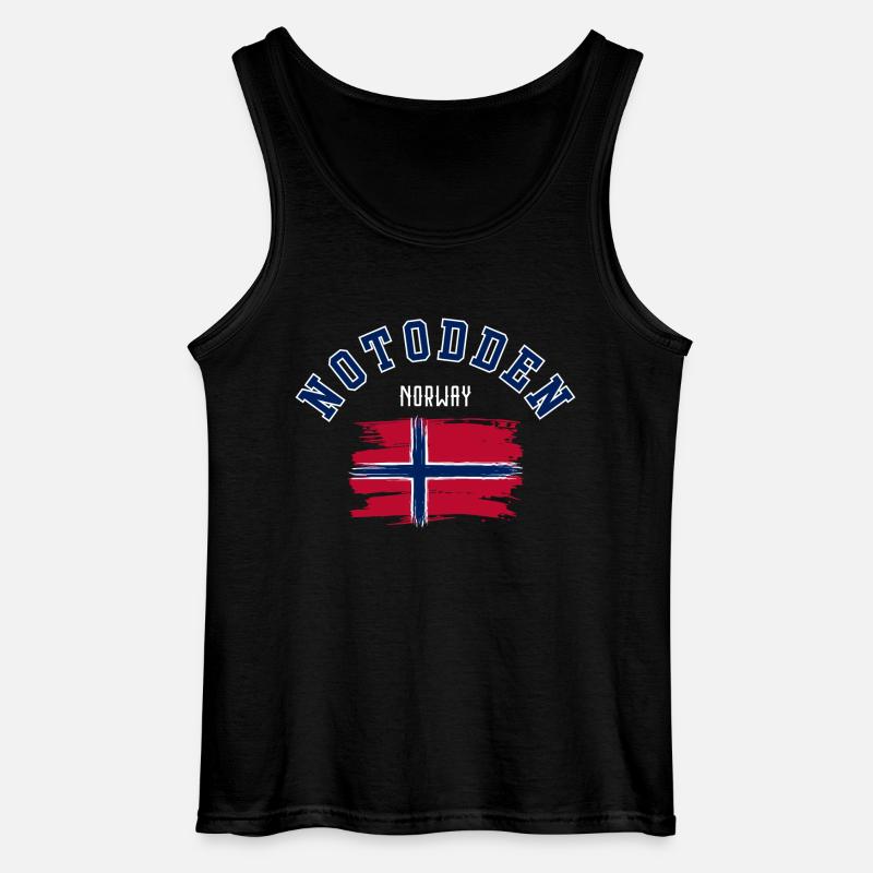 Notoden Norwegen - Gildan Männer Tank Top - Schwarz
