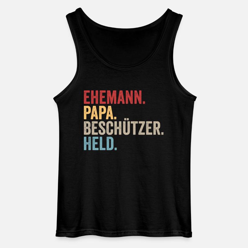 Bester Papa Der Welt - Gildan Männer Tank Top - Schwarz