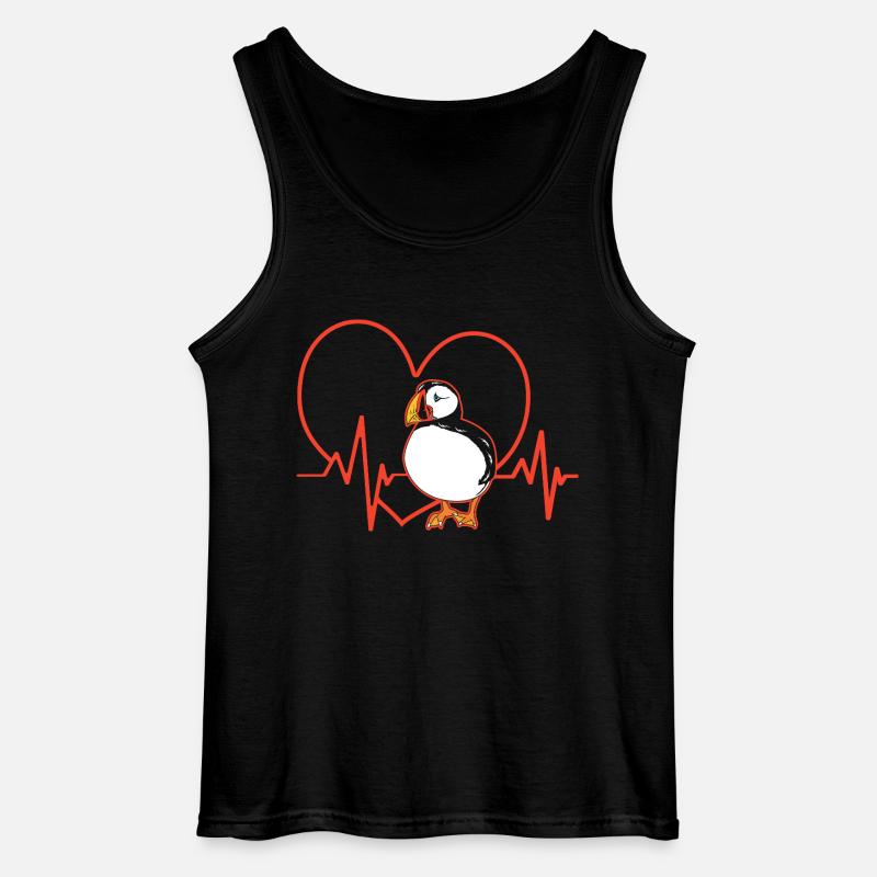 Papageientaucher Puffin - Gildan Männer Tank Top - Schwarz