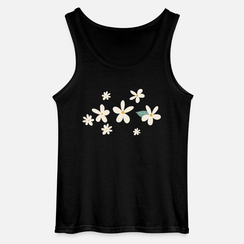 Blumen Gänseblümchen Geschenkidee - Gildan Männer Tank Top - Schwarz
