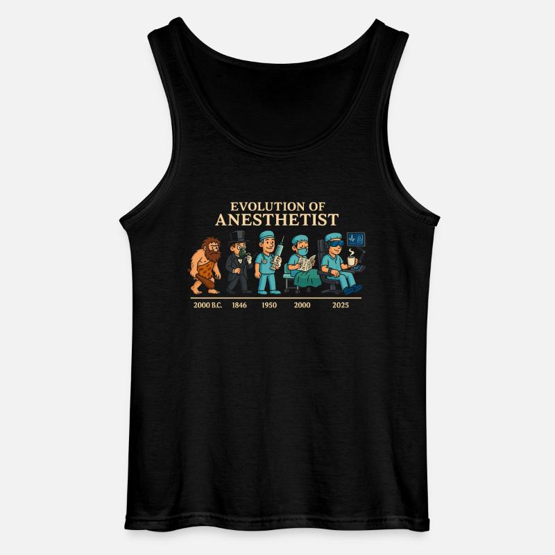 Evolution der Anästhesisten - Gildan Männer Tank Top - Schwarz