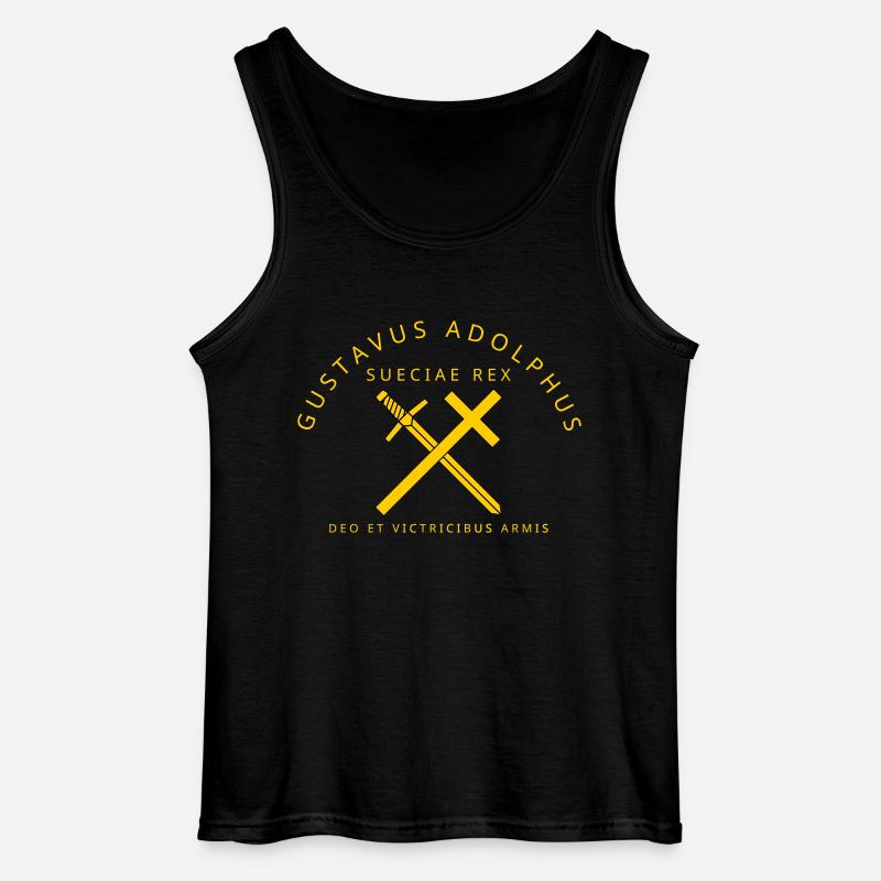 Gustav Adolf - Gildan Männer Tank Top - Schwarz