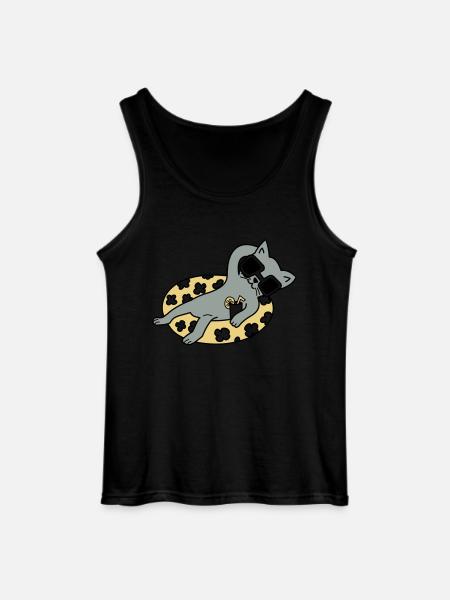 Chill out Cat - Gildan Männer Tank Top - Schwarz