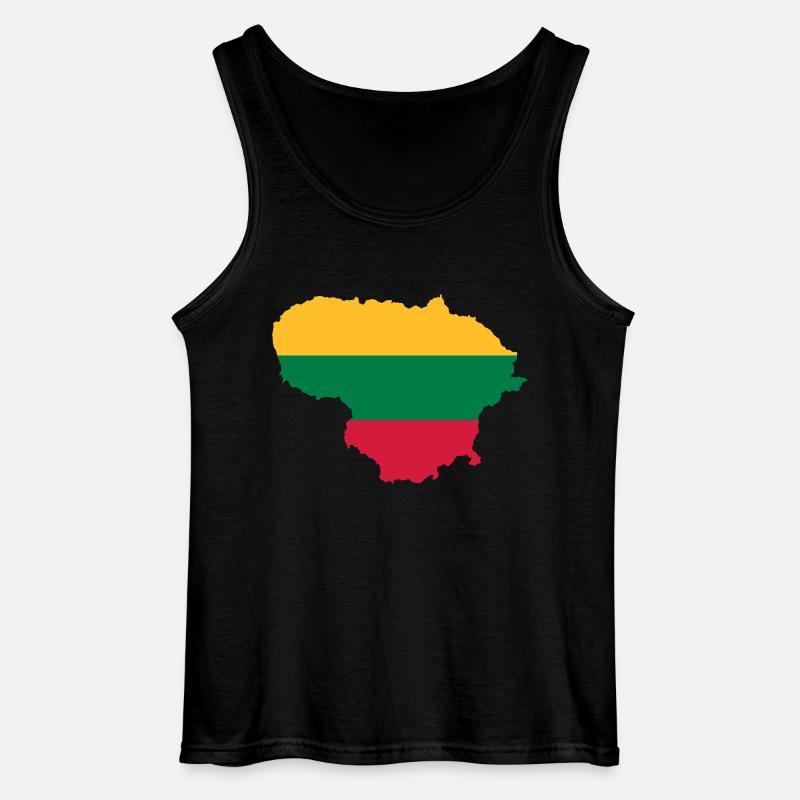 Litauen - Gildan Männer Tank Top - Schwarz