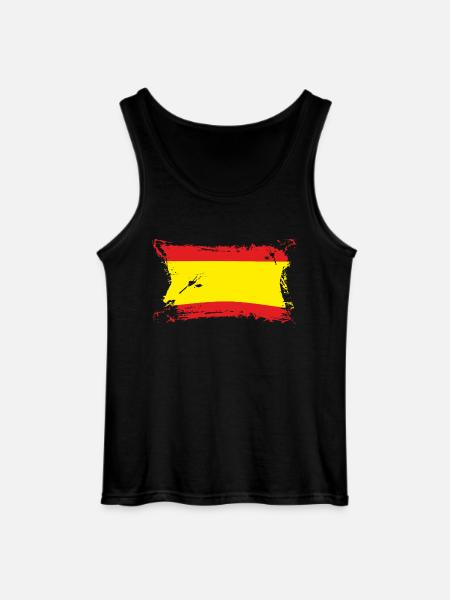 España / Spanien / Spanish Flag - Gildan Männer Tank Top - Schwarz