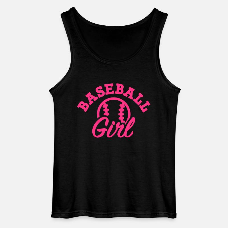 Baseball - Gildan Männer Tank Top - Schwarz