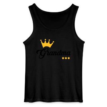 Grandma Oma Großmütter Mamy Mamie Grand-Mère - Gildan Men’s Tank Top - black - Front - AI Model Male 185 dark (185cm)