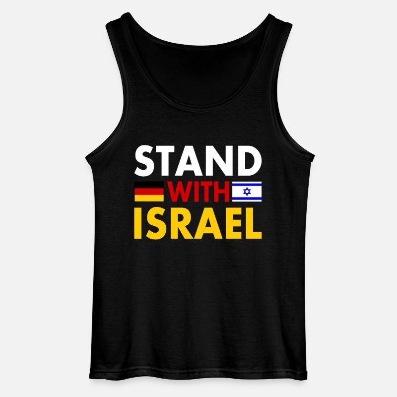 Stand with israel - Gildan Männer Tank Top - Schwarz