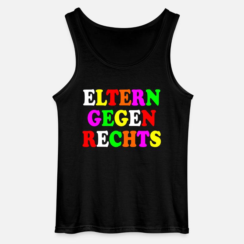 Eltern gegen rechts - Gildan Männer Tank Top - Schwarz