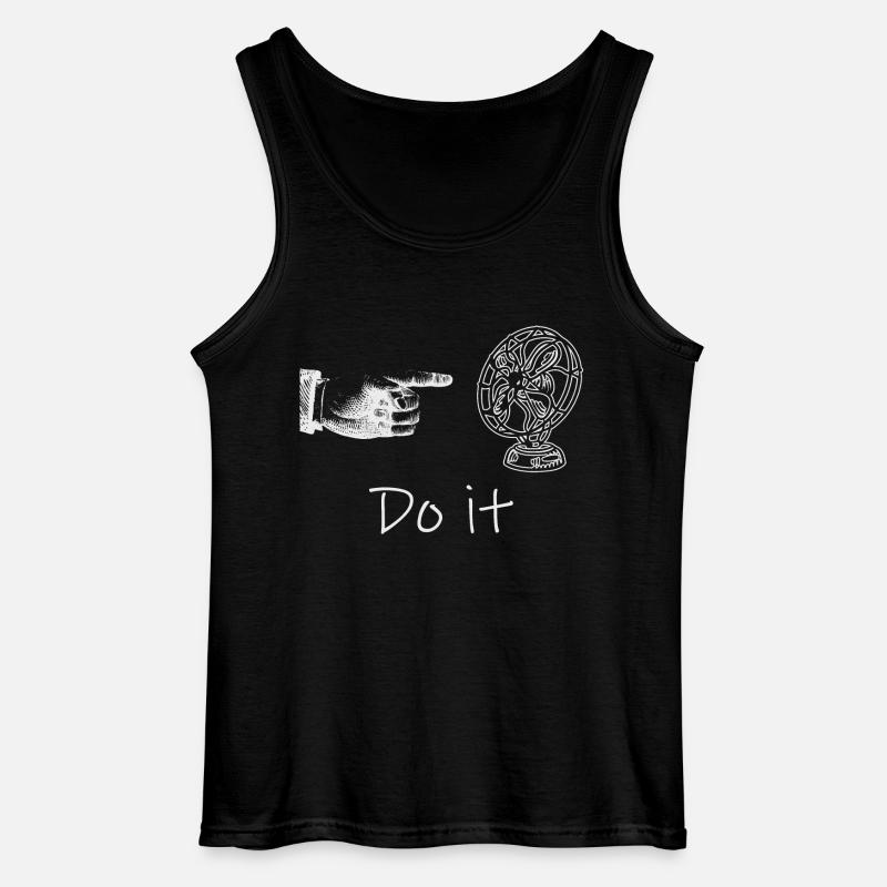 Finger und Ventilator - Gildan Männer Tank Top - Schwarz