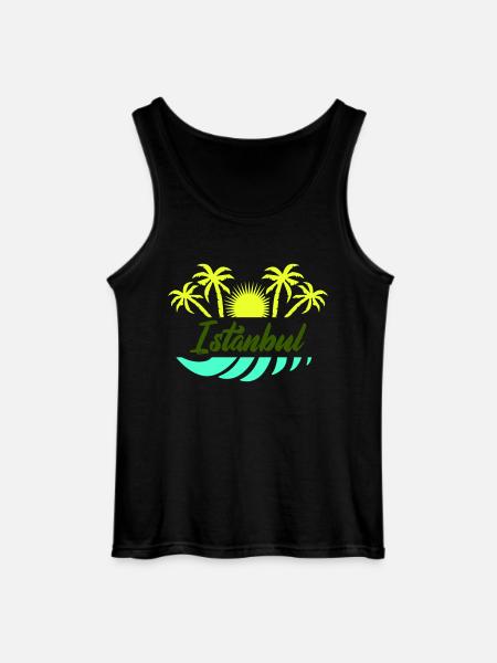 Istanbul - Gildan Men’s Tank Top - black