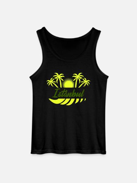 Istanbul - Gildan Men’s Tank Top - black