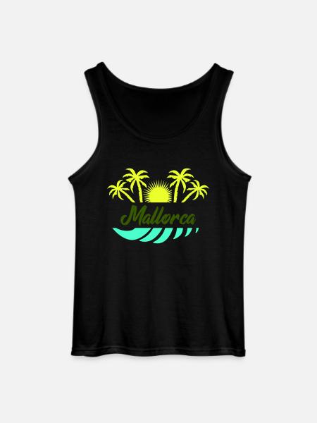 Majorca - Gildan Men’s Tank Top - black