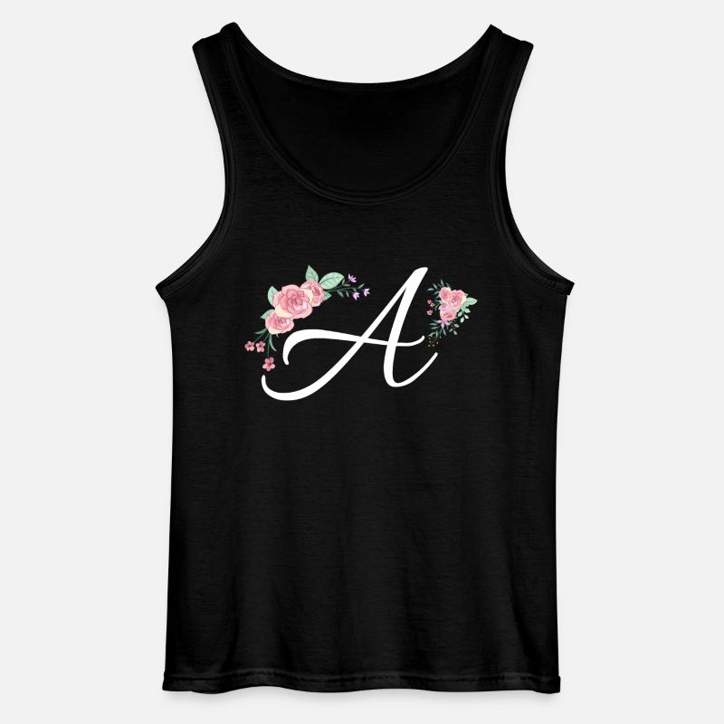 Brief an Blumen - Gildan Männer Tank Top - Schwarz
