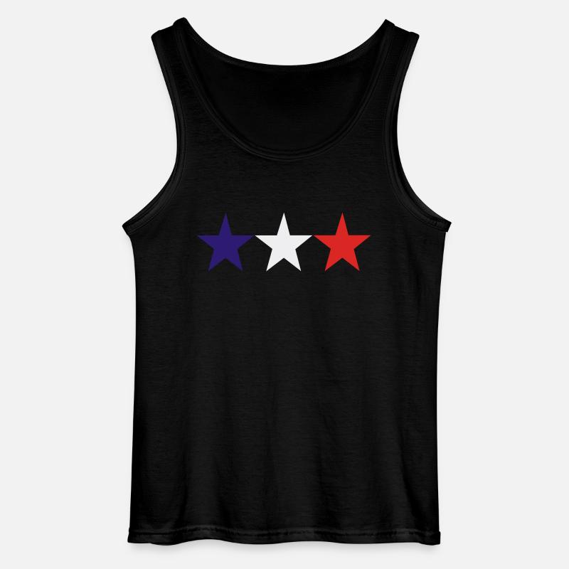 france - Gildan Männer Tank Top - Schwarz