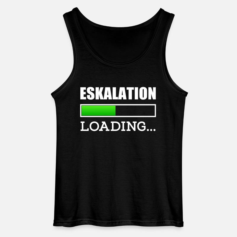 Eskalation loading - Gildan Männer Tank Top - Schwarz