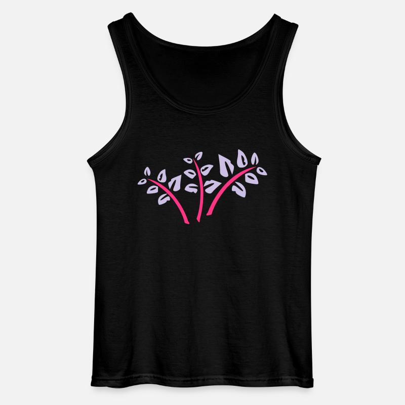 wilde blume - Gildan Männer Tank Top - Schwarz