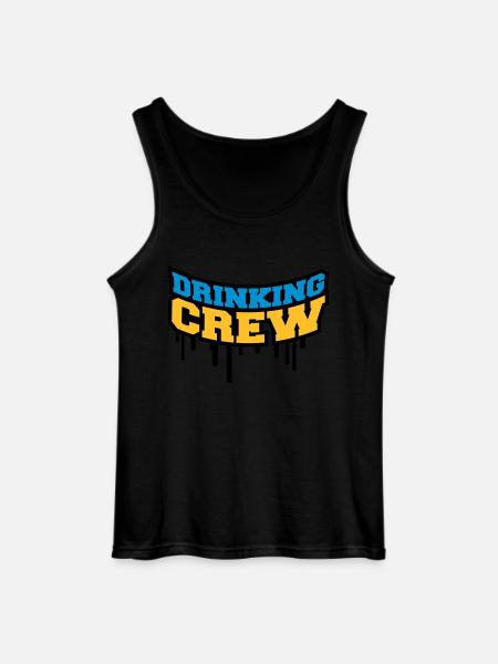 Drinking Crew Graffiti - Gildan Männer Tank Top - Schwarz