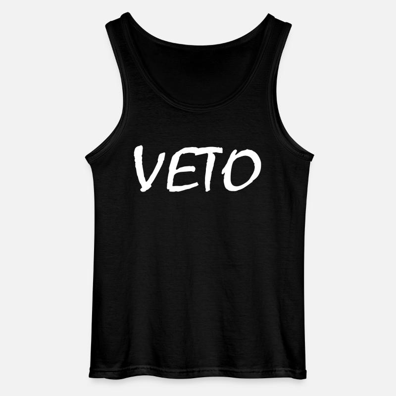 Veto - Gildan Männer Tank Top - Schwarz