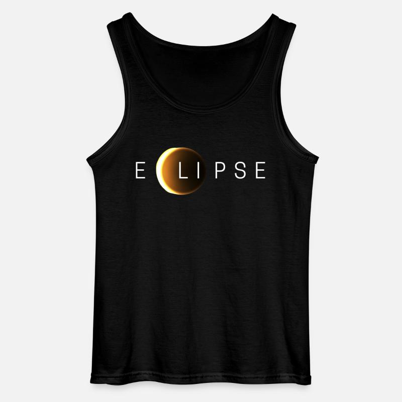 Solar eclipse - Gildan Men’s Tank Top - black