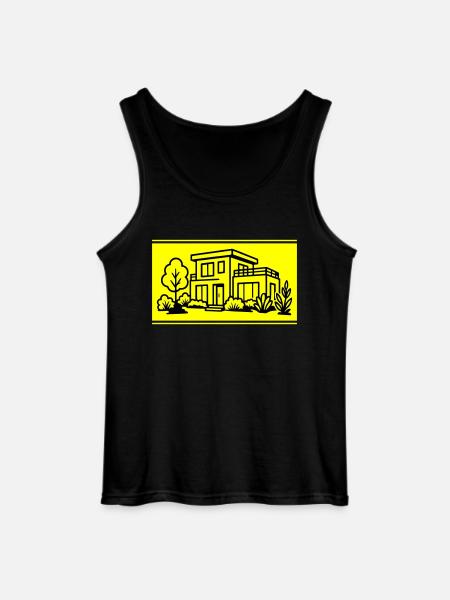 House Villa Property - Gildan Men’s Tank Top - black