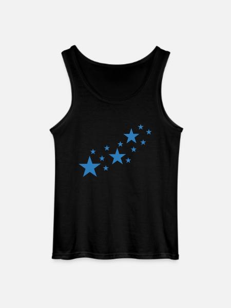 Star, stars - Gildan Men’s Tank Top - black