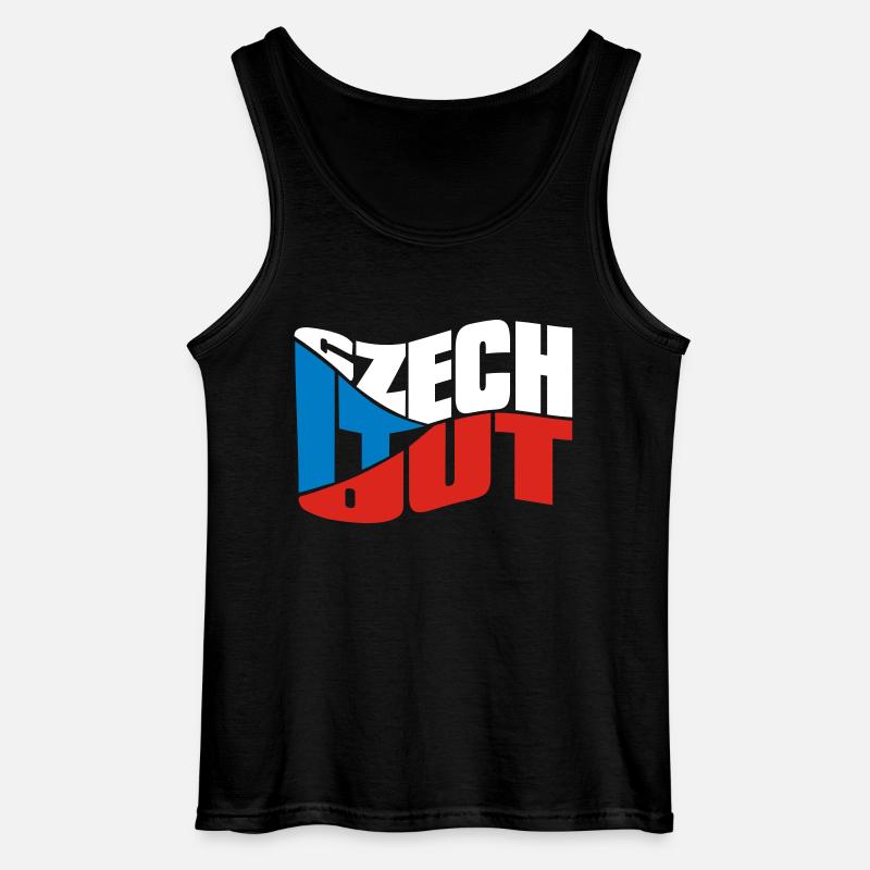 chech - Gildan Männer Tank Top - Schwarz