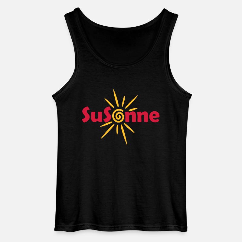 SuSonne - Gildan Männer Tank Top - Schwarz