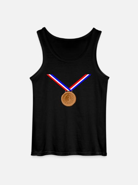 Bronze Medal 3rd - Gildan Men’s Tank Top - black