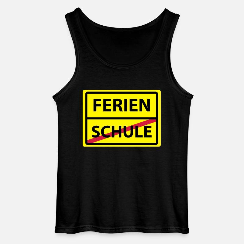 schule ferien - Gildan Männer Tank Top - Schwarz