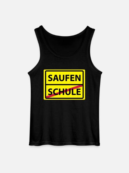 schule saufen - Gildan Männer Tank Top - Schwarz