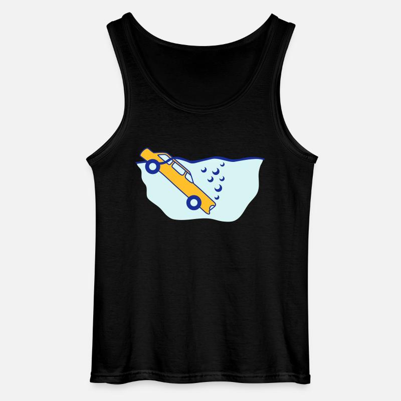 Diving Car - Gildan Men’s Tank Top - black