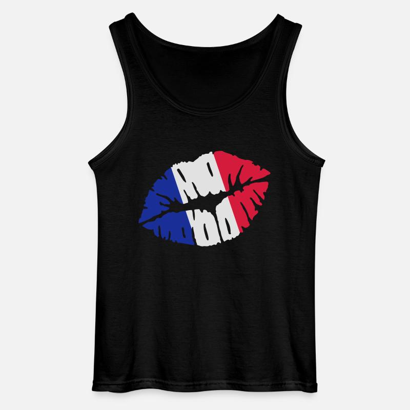 Frankreich - Gildan Männer Tank Top - Schwarz