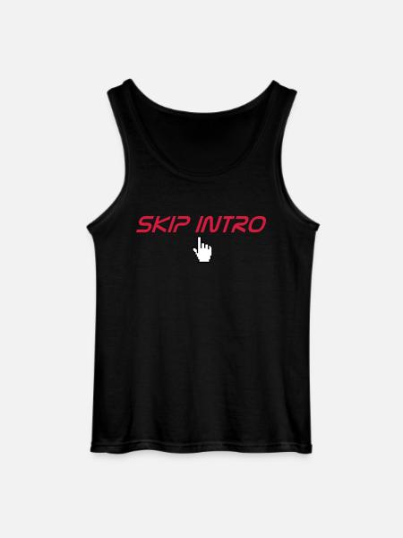 skip intro - Gildan Men’s Tank Top - black