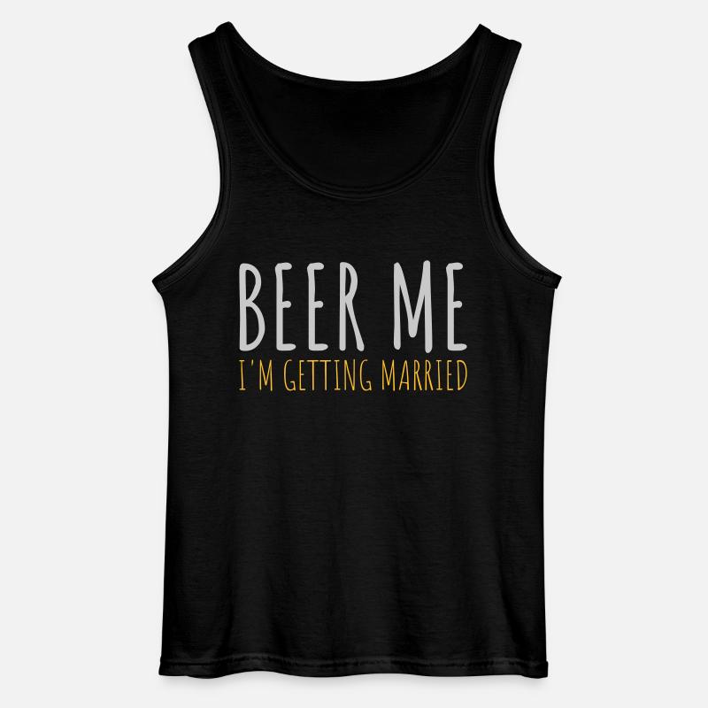 Beer Me Getting Married - Gildan Men’s Tank Top - black