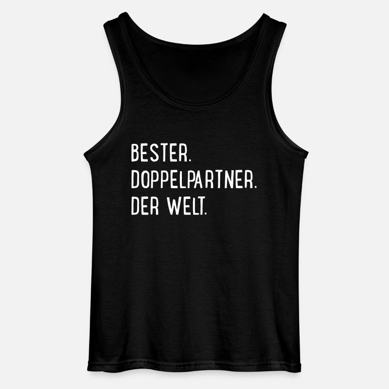 Doppelpartner - Gildan Männer Tank Top - Schwarz