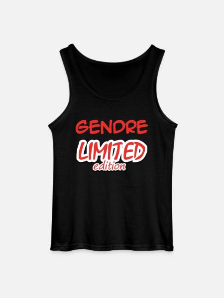GENDRE LIMITED EDITION - Gildan Men’s Tank Top - black