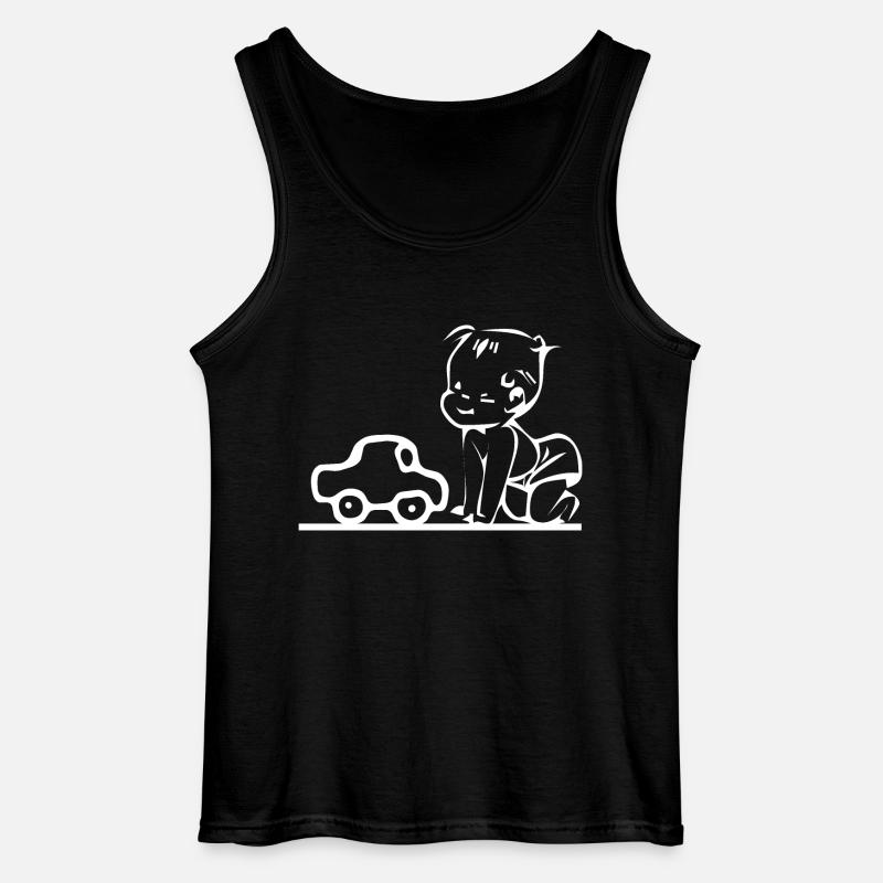 Auto - Gildan Männer Tank Top - Schwarz