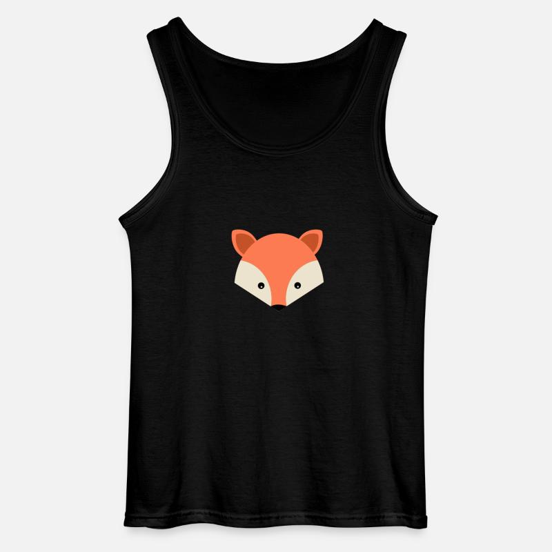 Sweet Fox - Gildan Männer Tank Top - Schwarz
