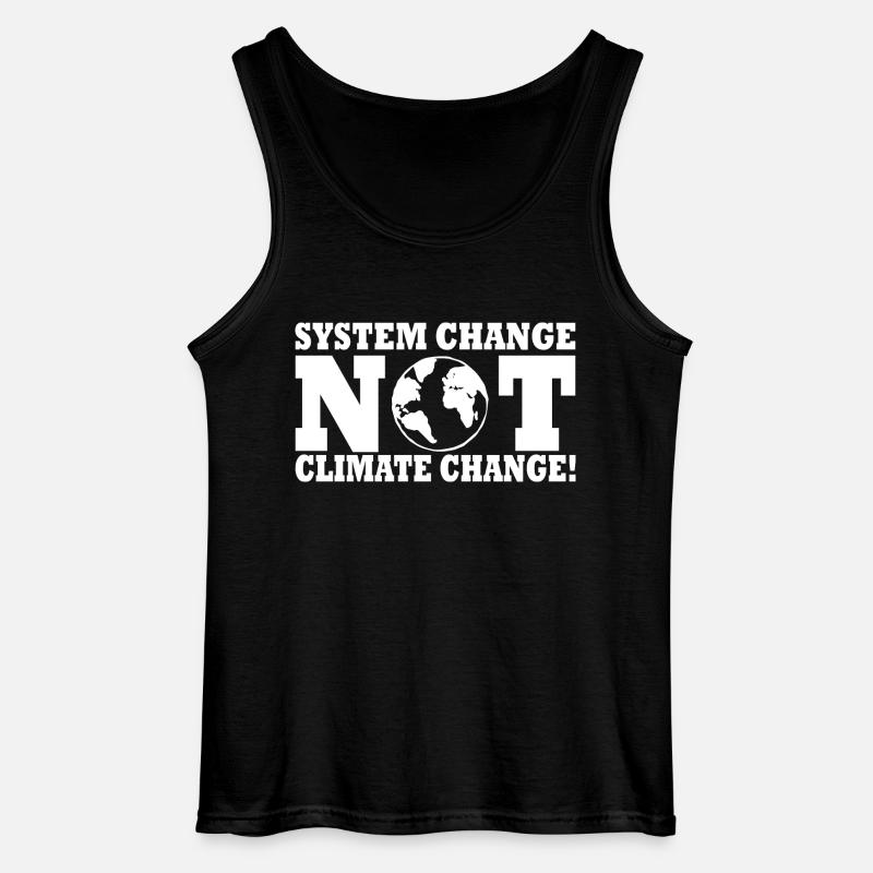 system change not climate change - Gildan Männer Tank Top - Schwarz