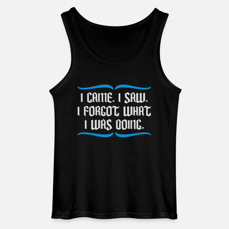 I came saw forget - Gildan Männer Tank Top - Schwarz