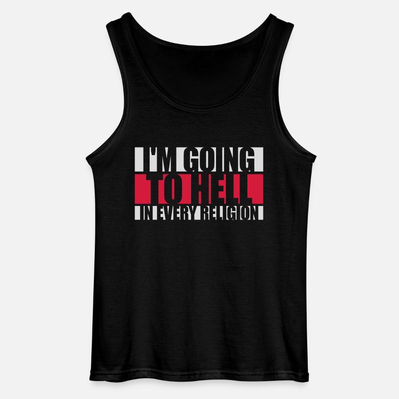 im going to hell - Gildan Männer Tank Top - Schwarz