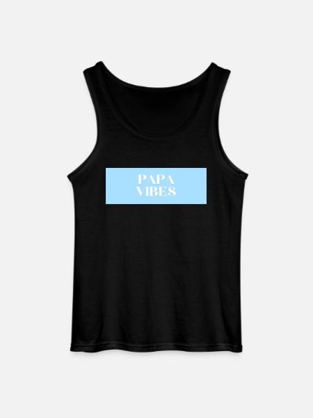 papa vibes - Gildan Männer Tank Top - Schwarz