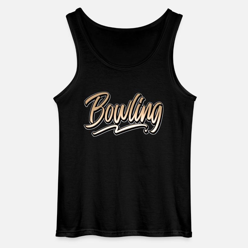 Bowling - Gildan Männer Tank Top - Schwarz