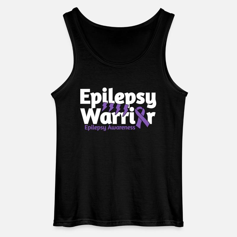Epilepsy Warrior - Gildan Männer Tank Top - Schwarz
