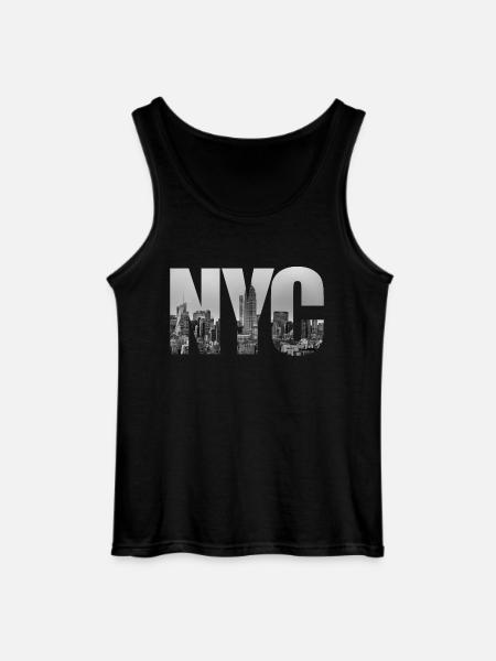 NYC - Gildan Männer Tank Top - Schwarz