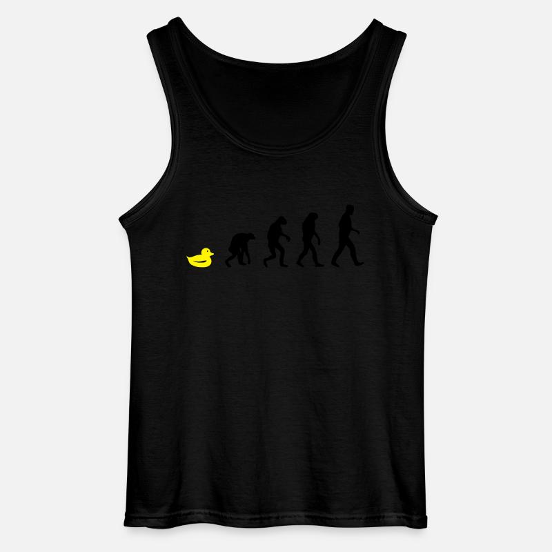 quietsche entchen evolution - Gildan Männer Tank Top - Schwarz