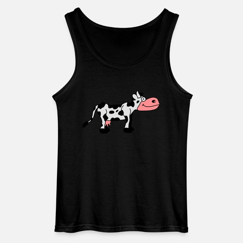 Cow Comic - Gildan Männer Tank Top - Schwarz