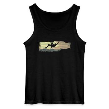 extreme climbing :: Extrem Klettern - Gildan Männer Tank Top - Schwarz - Vorne - AI Model Male 185 dark (185cm)